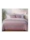 Nef-Nef Homeware Mirelle Pique Double Blanket 230x250cm Purple