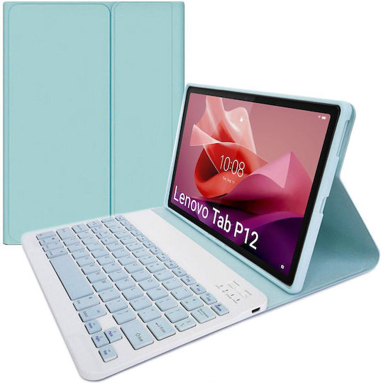 Bluetooth Keyboard Case Lenovo Tab P12 Tb-370 Blue