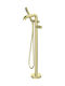 Deante Thermostatic Bathtub Mixing Faucet Complete Set Gold