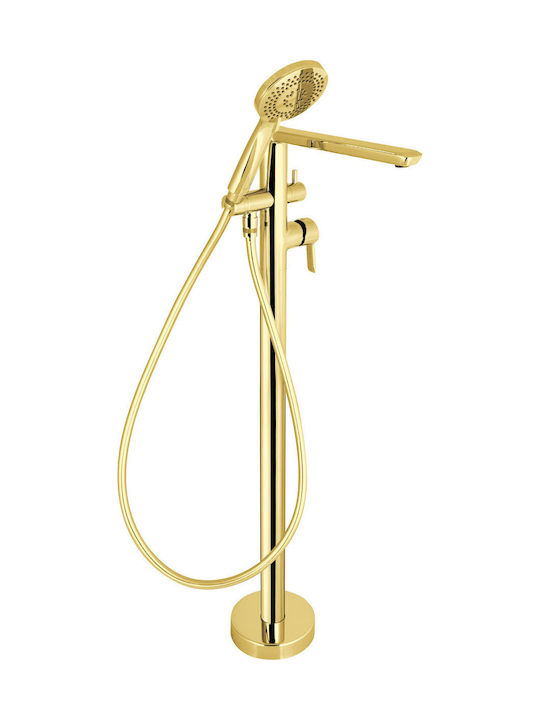 Deante Thermostatic Bathtub Mixing Faucet Complete Set Gold