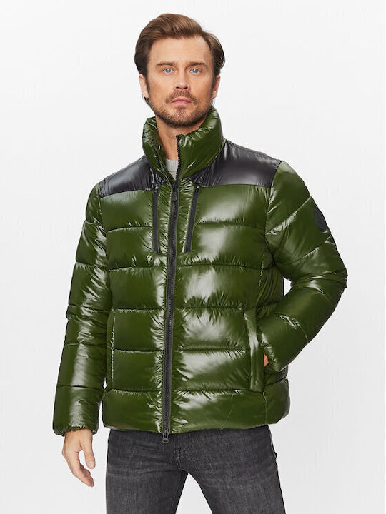 3 σε 1 Χειμωνιάτικο Μπουφάν Puffer Αντιανεμικό Green
