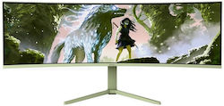 Arozzi Nova Gebogener Monitor 49" 5440x1440 165Hz mit Reaktionszeit 4ms GTG Grüne