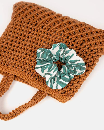 Scrunchie Rayon Mărime One Size Verde Imprimeu