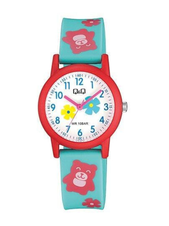 Q&Q Παιδικό Αναλογικό Ρολόι 32mm Πολύχρωμο