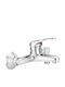Deante Mixing Bath Shower Faucet Thermostatic Silver