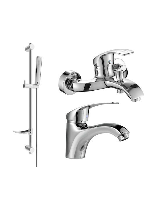 Mexen Baterie Amestecare Pentru Duș Termostatică Set Complet Argintie