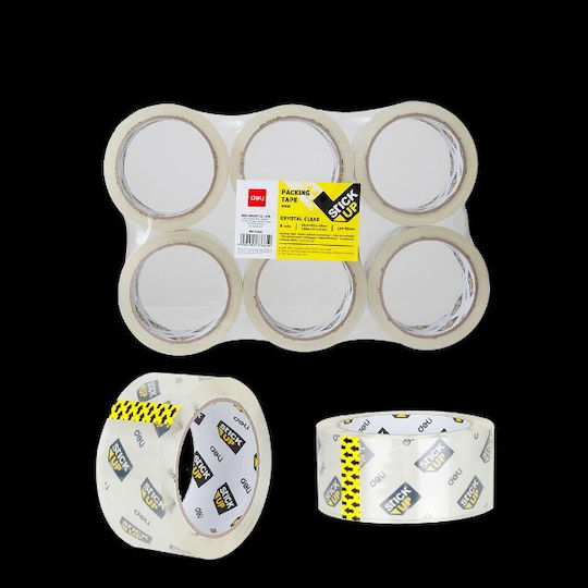 Deli Ταινία Συσκευασίας Χαμηλού Θορύβου 48mm x 66m Διάφανη