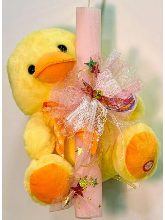 Lumanare Handmade Cu Jucărie De Plus Rață Sunet 26048