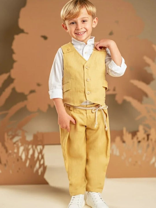Baby Bloom Βαπτιστικό Ρούχο Κίτρινο