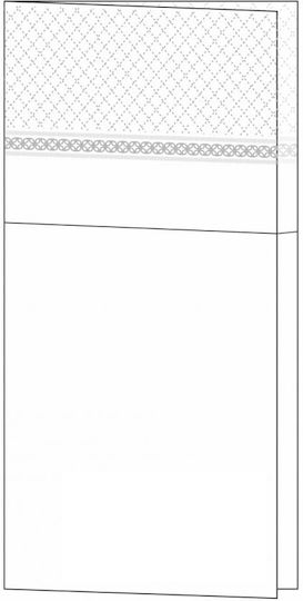 Luxury White Napkin 40x33cm Envelope 2-Ply 16.5gsm 100pcs Finezza 4a-at-14 00053337