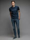 Ανδρικό Παντελόνι Τζιν με Slim Εφαρμογή Blue