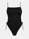 Strapless One Piece Swimsuit Black