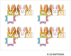 Fabi Osterdekorationen & Ornamente Karton Design Box Hasen 50x70cm Set 10 Stück