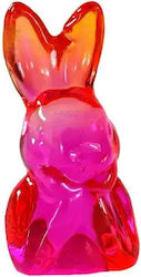 Crystal-bunny Pink Glass 6x5x12 Cm Spray Painted Color
