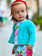 Kids Knitted Cardigan Turquoise