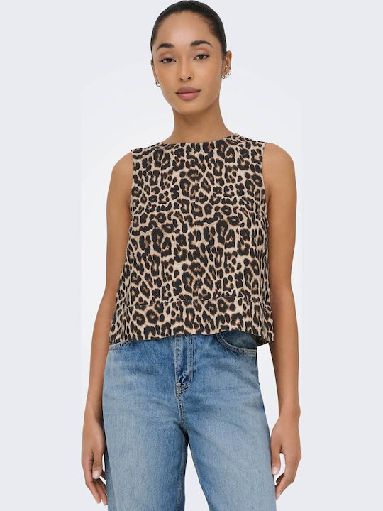 Only Women's Blouse Animal Print Multicolour