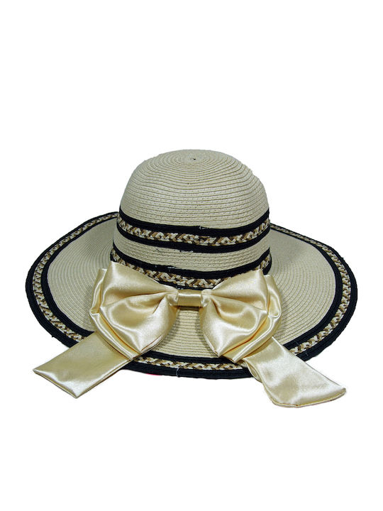 Brims and Trims Women's Wicker Hat Beige