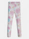 Kids Long Leggings Pink White Leggings