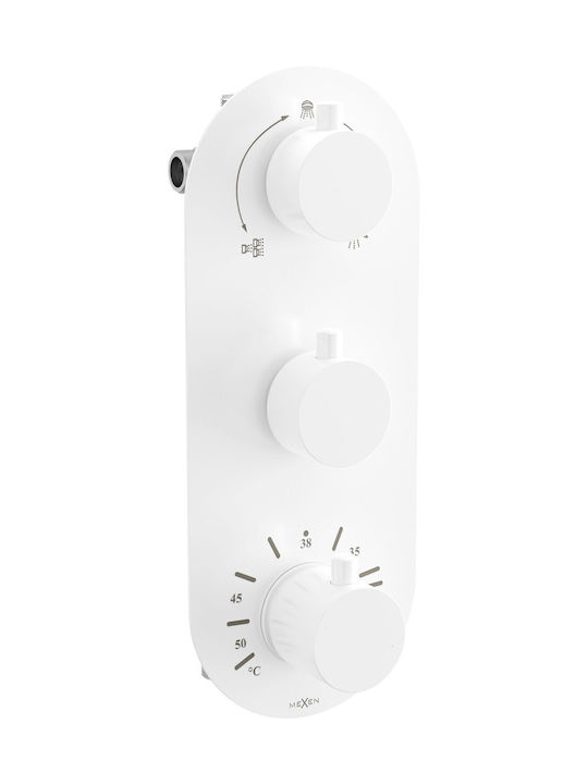Mexen Built-In Faucet Mixer For Bathtub White