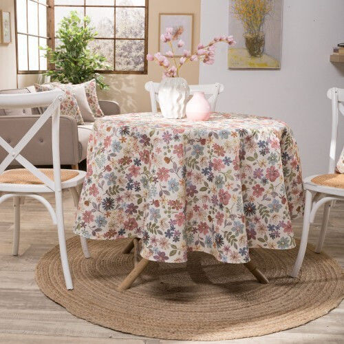 Teoran Tablecloth Rotunda Cotton Albaccete Multicolour Φ180cm