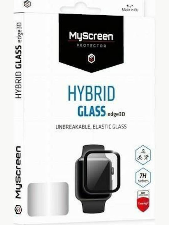 Myscreen Protector Ms Hybridglass Edge 3D Apple Watch 6 SE 40mm Negru