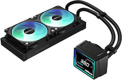 ASRock Challenger 240 Digital Wasserkühlsysteme AIO CPU mit 2 Lüfterabmessung 120mm und ARGB Beleuchtung