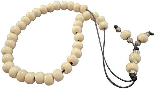 Worry Beads Natural Camel Bone 35 Beads Round 12 Mm