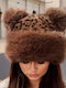 Pom Pom Beanie Unisex Căciulă Tricotată Maro