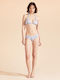 Bikinihosen Slip Blumen Muster