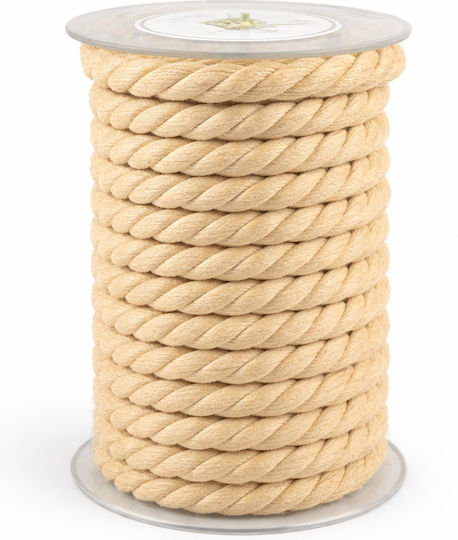 Șnur Bumbac 1,5 cm Bej 6 m