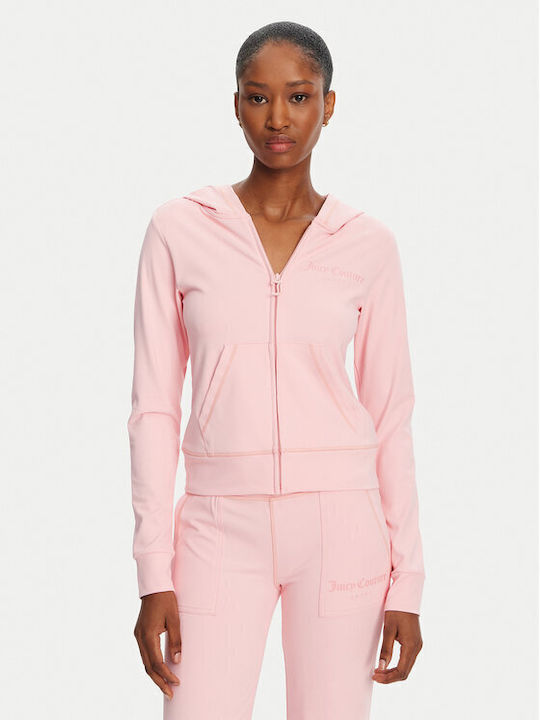 Juicy Couture Γυναικεία Ζακέτα Φούτερ με Κουκού...