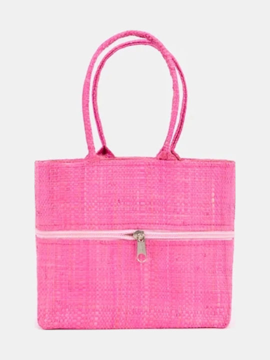 Rock Club Straw Women's Pink Handbag