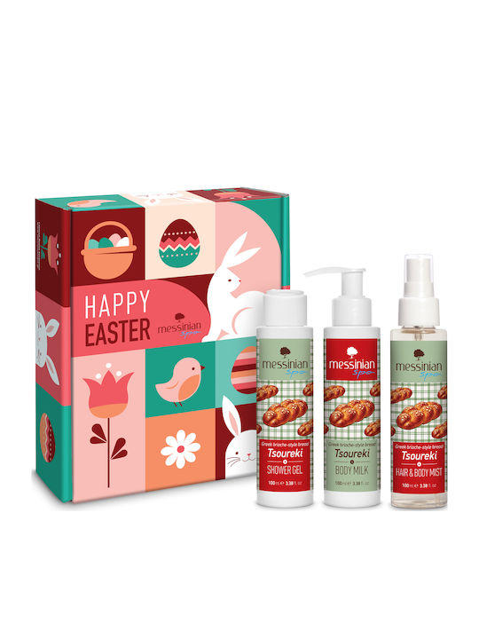Messinian Spa Happy Easter Σετ Περιποίησης για Καθαρισμό Σώματος 3τμχ