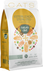 Natura Diet Dry Food for Neutered Cats with Sensitive Urinary with Chicken / Rice / Potatoes / Vegetables 8kg