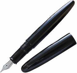 Wancher Stilou De Scris Medium Negru Cu Cerneală Neagră