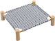 Wooden Elevated Cat Bed Hammock Gray 53 X 45 X 13/11cm