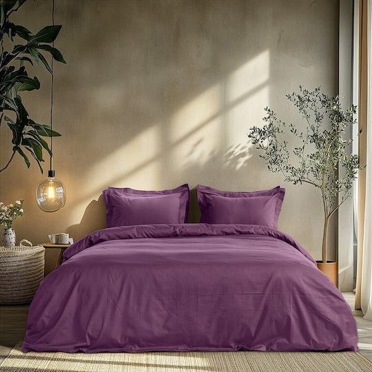 Beauty Home Art 1700 Harmony Set Of Pillowcases With Envelope Cover Purple 52x73cm 1700MX-Purple