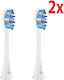 Original Toothbrush Head Truelife Sonicbrush Clean Whiten White 2 Pcs