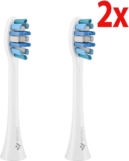 Original Toothbrush Head Truelife Sonicbrush Clean Whiten White 2 Pcs
