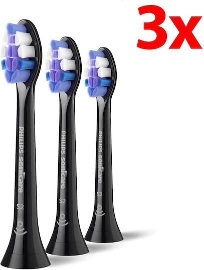 Original Philips Sonicare Hx6053/88 Toothbrush Head Very Soft Bristles 3 Pcs Tooth Sensitivity
