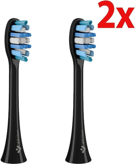 Original Truelife Sonicbrush Clean Whiten Toothbrush Head Black 2 Pcs