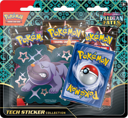Pokemon Sticker Collection Maschiff Paldean Fates Booster Pack