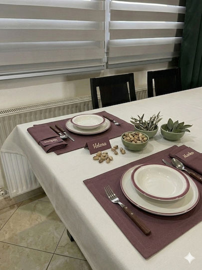 Stoff Tischsets Rosa 45x32cm