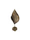 Artekko Tischdekoration Blatt Luxe aus Metallisch 35,5x14x78cm