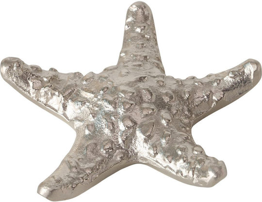 Starfish Decorative Nickel Starfish 13.5 Cm Silver