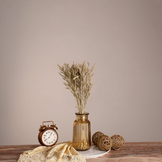 Globostar Wheat 36548 Dried Plant Wheat Bouquet of Decorative Branches Beige Green H60cm Set of 50 Pieces