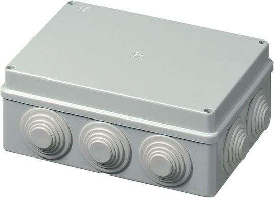 Elettrocanali Junction Box Outdoor Placement Branching IP55 in Gray Color