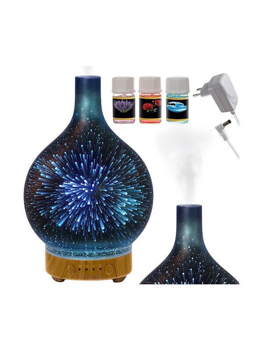 Dispozitiv Difuzor de Aromaterapie cu Lumini LED Ultrasonic cu Temporizator Roz 200ml ZY12663QWS82
