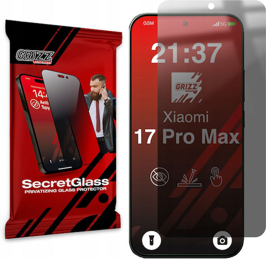 Матов Поверителност Стъкло Grizzglass Secretglass Xiaomi 17 Pro Max