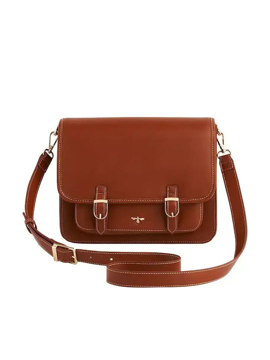 Leather Women's Shoulder Bag Tabac Brown